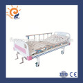 Made in Shanghai CE ISO cheap manual adjustable medical bed with safety rail